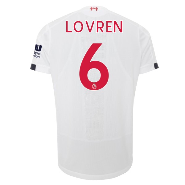 Camiseta Liverpool NO.6 Lovren 2ª Kit 2019 2020 Blanco
